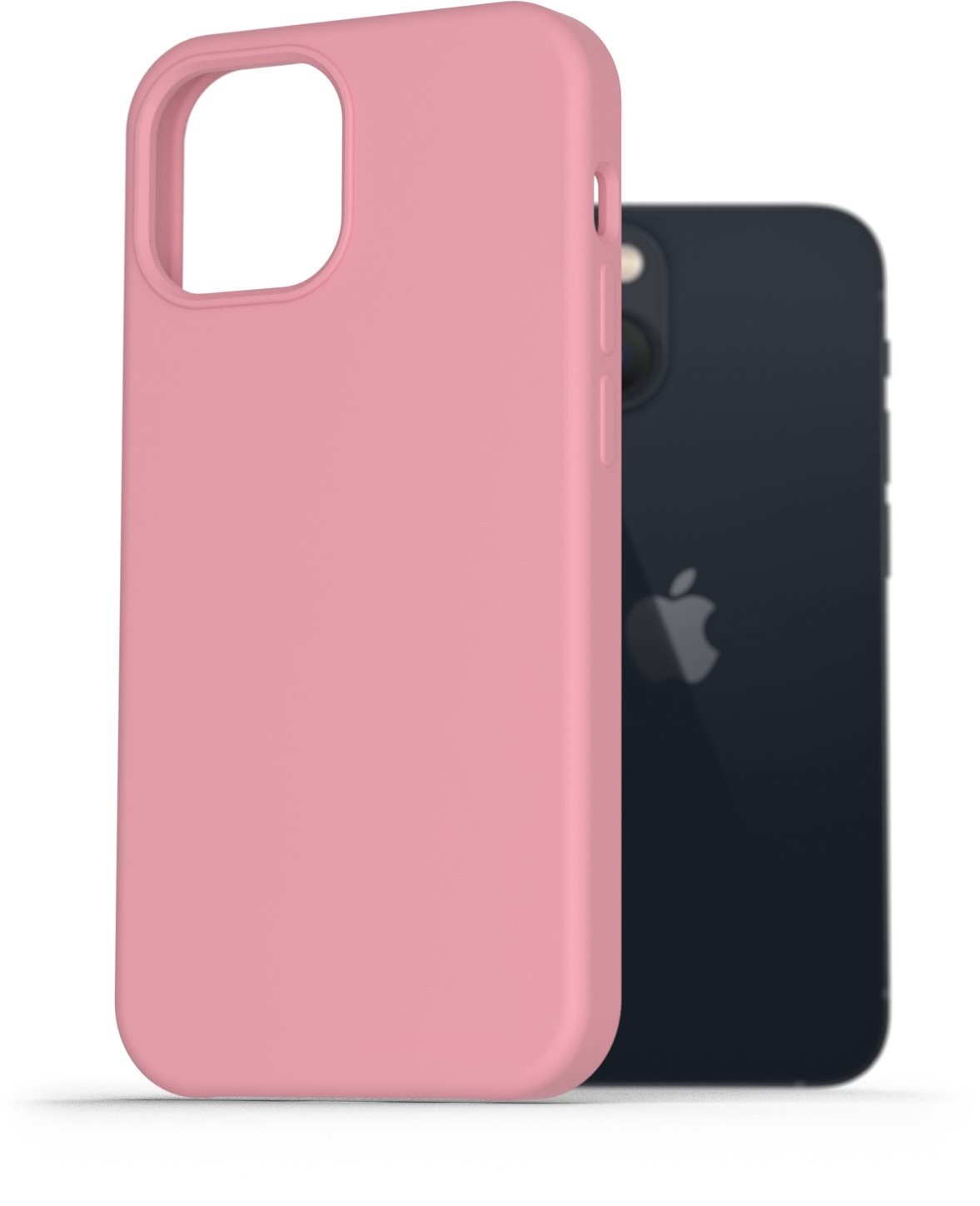 AlzaGuard Premium Liquid Silicone Case for iPhone 13 Mini, Pink...