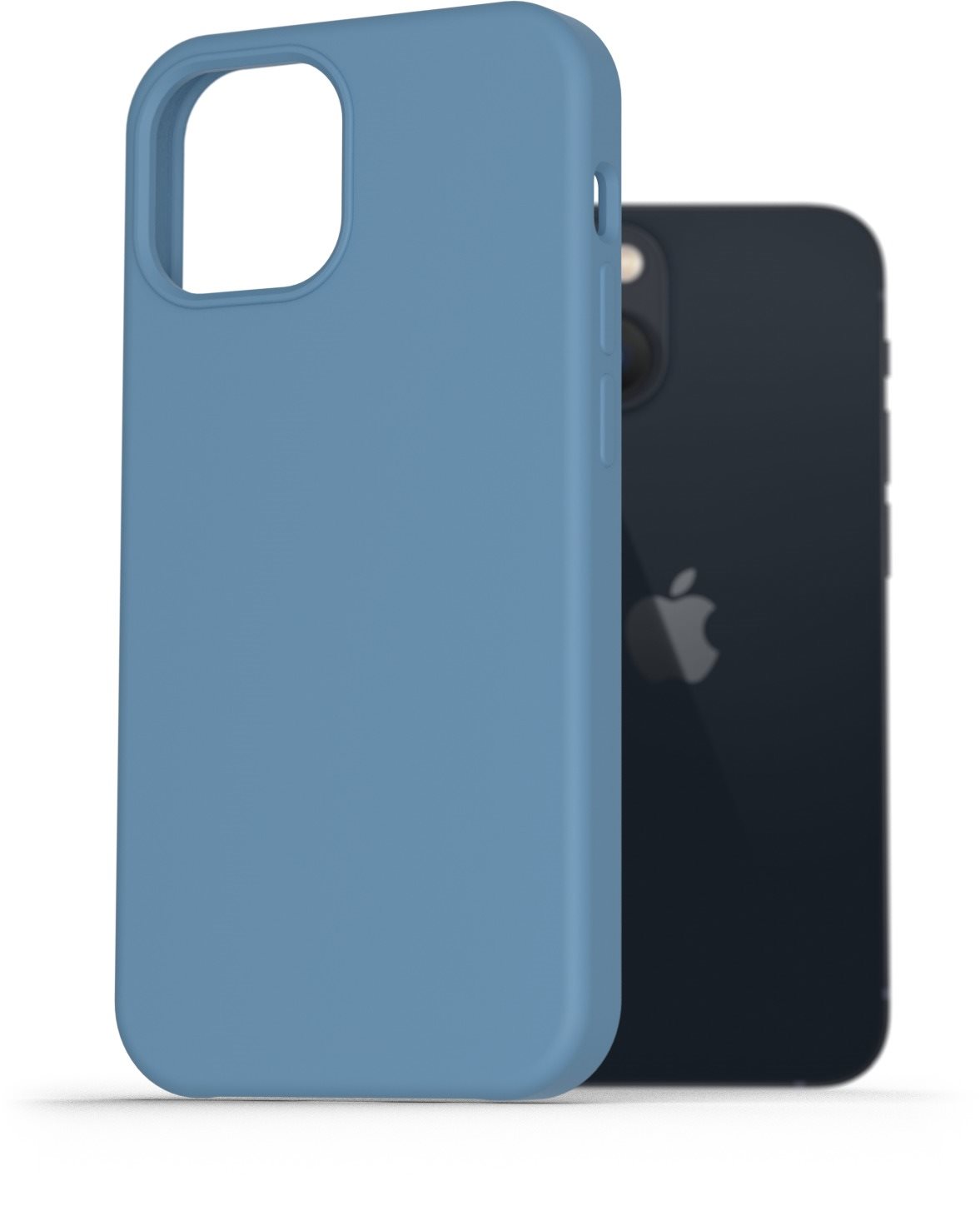 AlzaGuard Premium Liquid Silicone Case for iPhone 13 Mini, Blue...