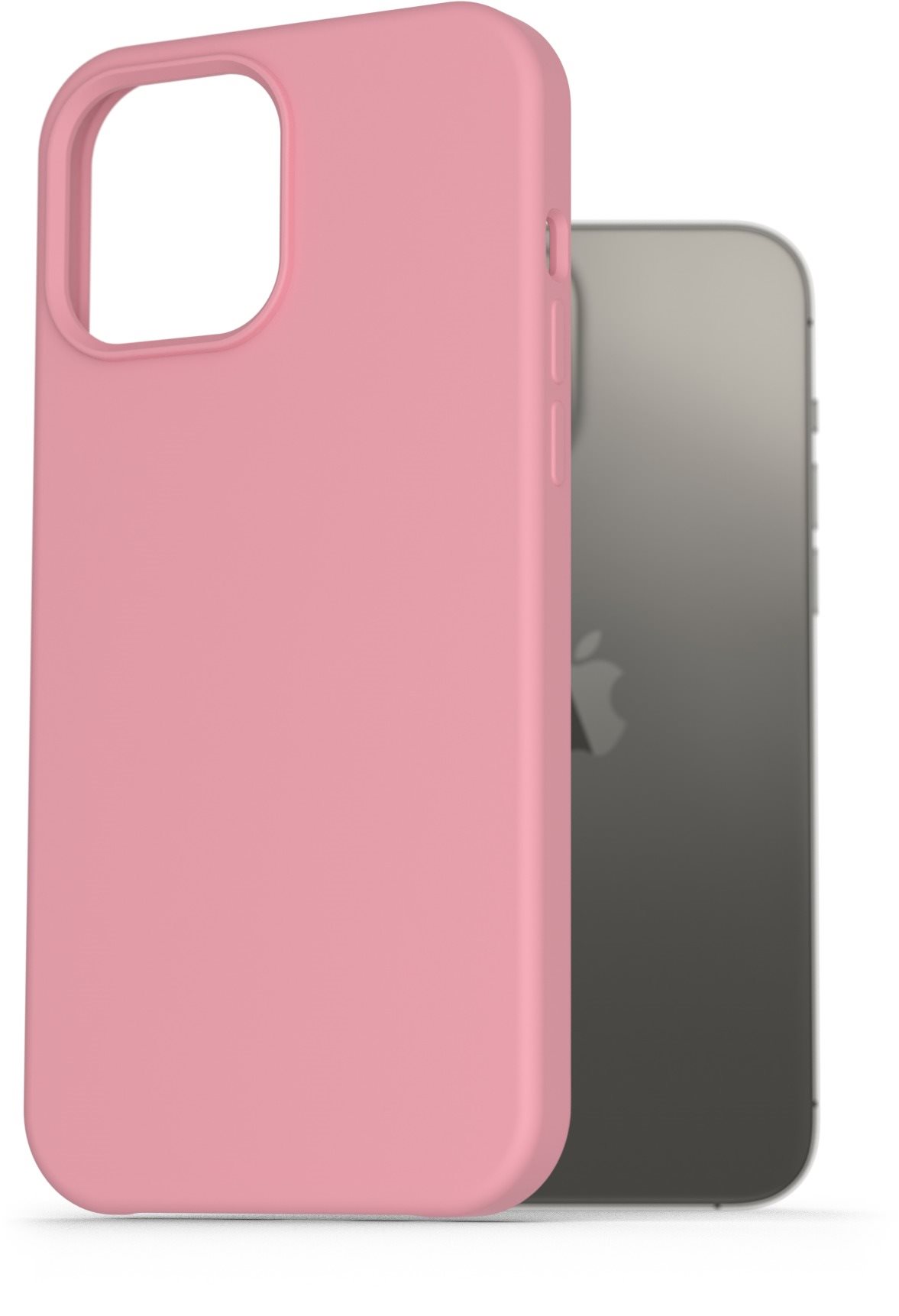 AlzaGuard Premium Liquid Silicone Case for iPhone 13 Pro Max, Pink...
