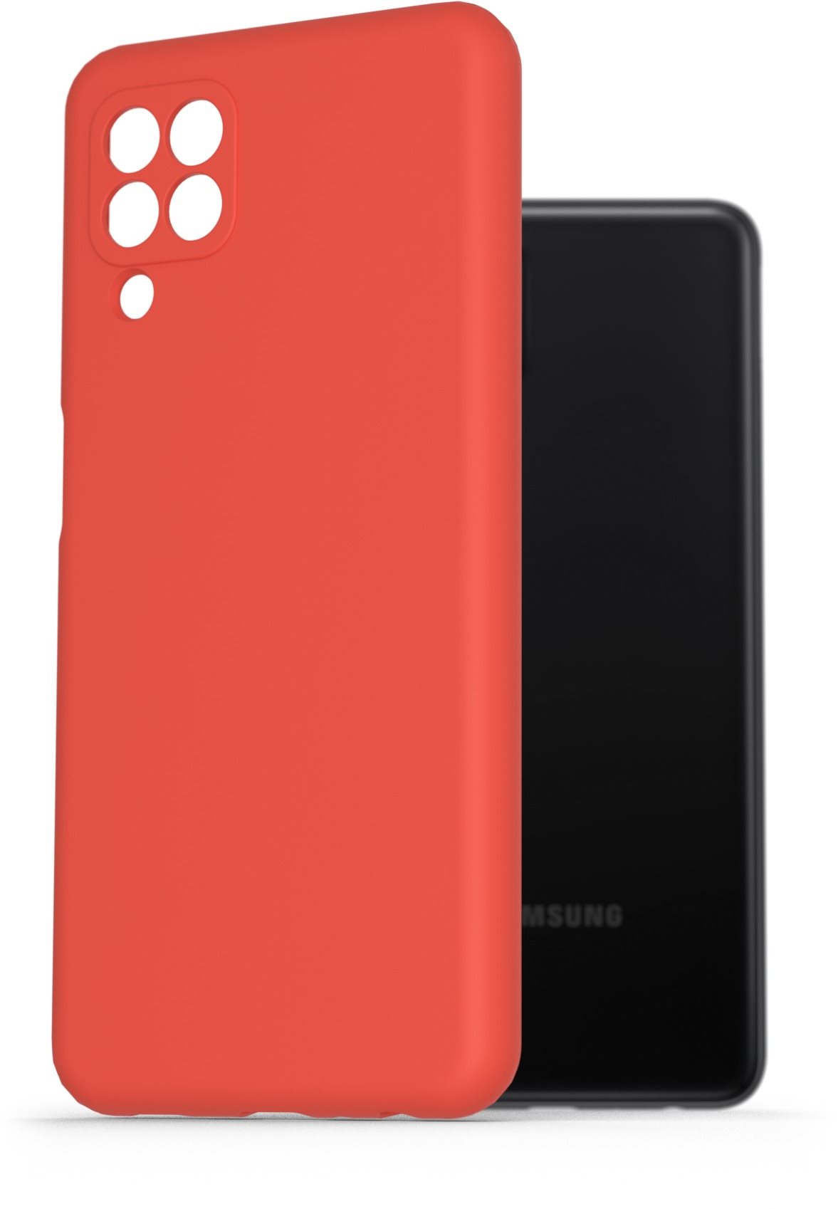 AlzaGuard Premium Liquid Silicone Case for Samsung Galaxy A22 Red...