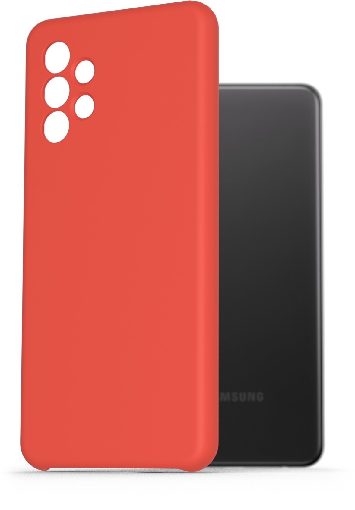 AlzaGuard Premium Liquid Silicone Case for Samsung Galaxy A32 Red...