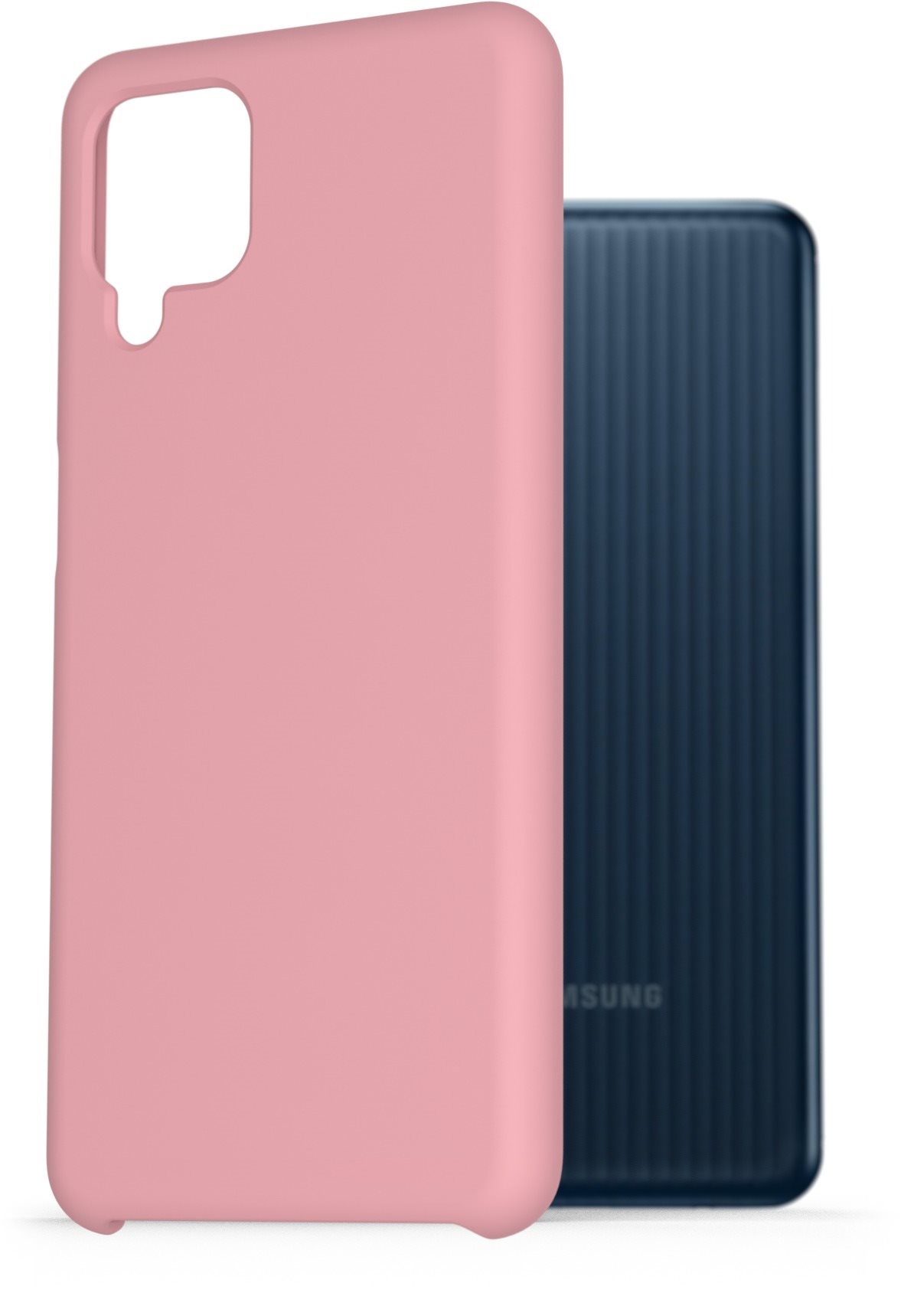 AlzaGuard Premium Liquid Silicone Case for Samsung Galaxy M12 Pink...