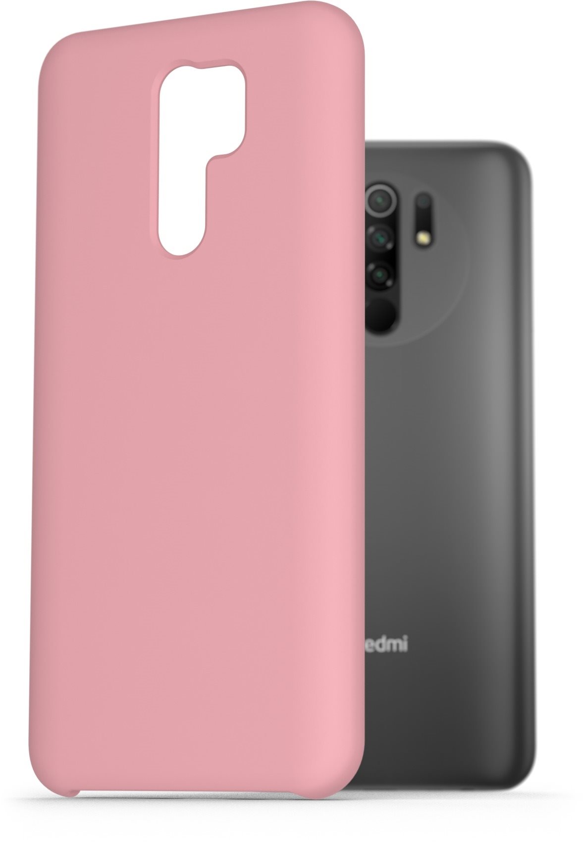 AlzaGuard Premium Liquid Silicone Case for Xiaomi Redmi 9 Pink...