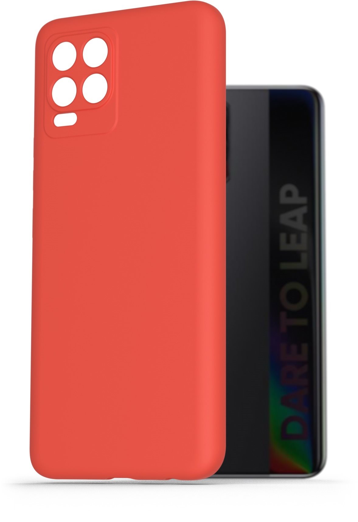 AlzaGuard Premium Liquid Silicone Case pour Realme 8 rouge Coque de...