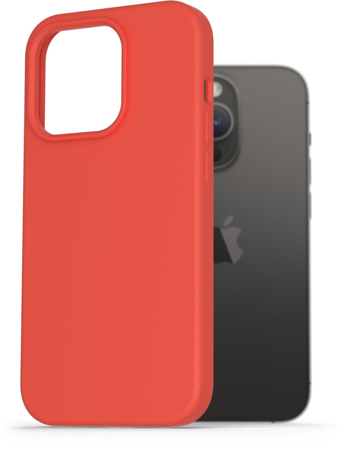 AlzaGuard Premium Liquid Silicone Case na iPhone 14 Pro červený...
