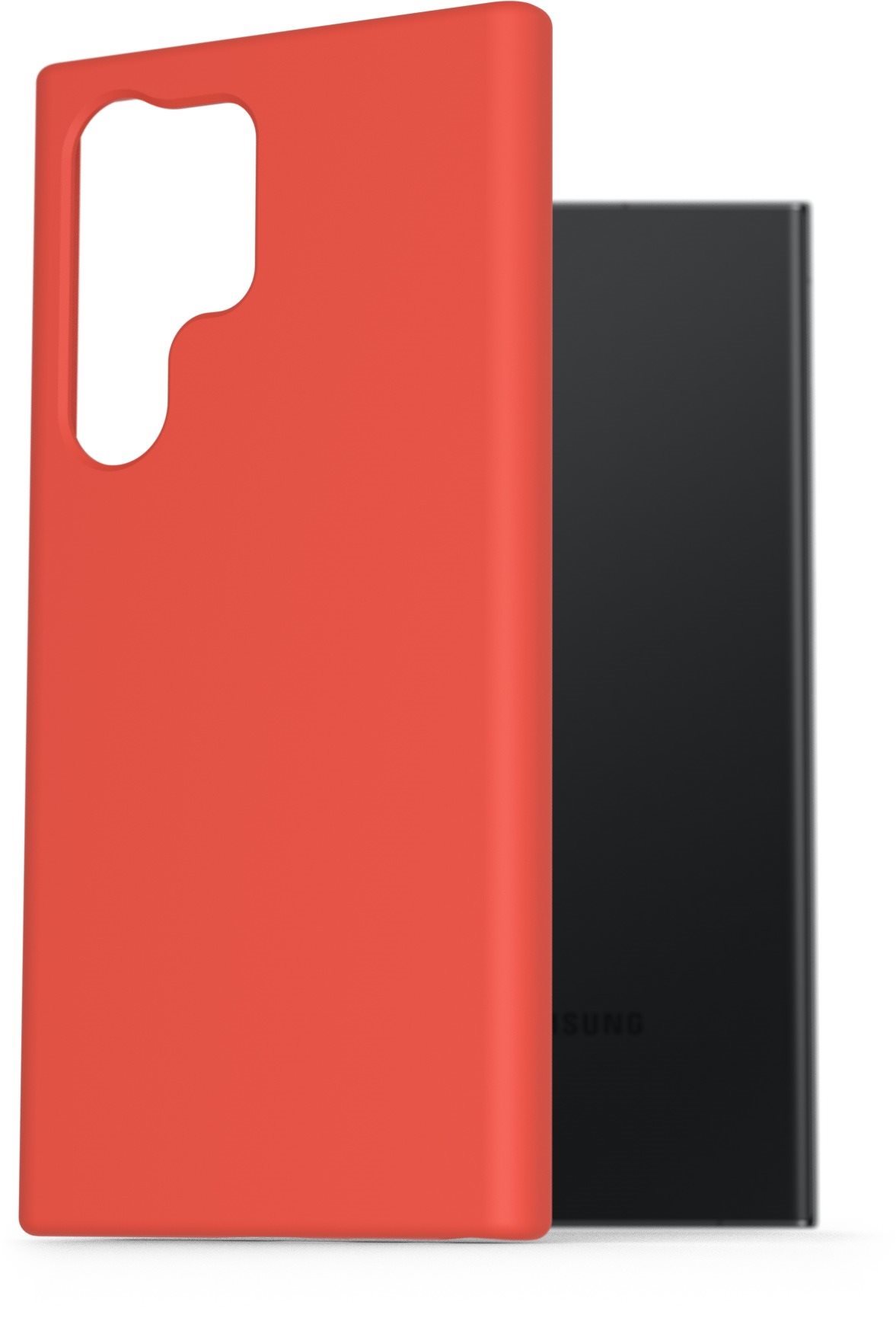 AlzaGuard Premium Liquid Samsung Galaxy S23 Ultra 5G piros szilikon...