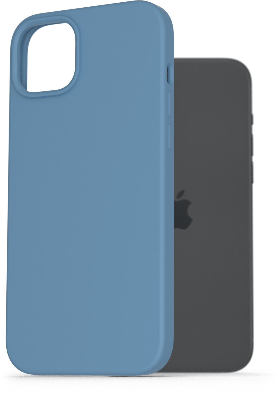 AlzaGuard Premium Liquid Silicone iPhone 15 Plus kék tok Telefon tok