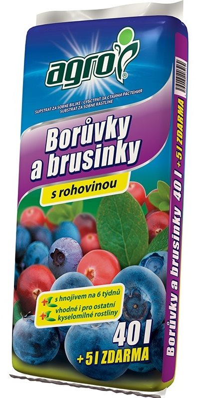 AGRO Substrát pre čučoriedky a brusnice 40 l + 5 l Substrát