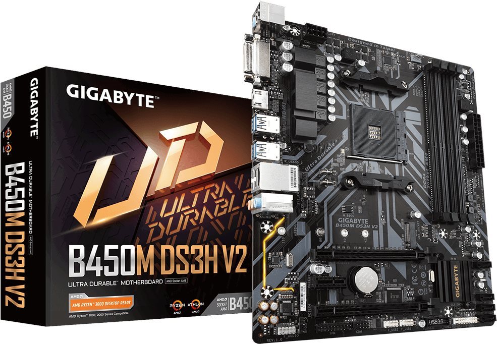 GIGABYTE B450M DS3H V2 Motherboard