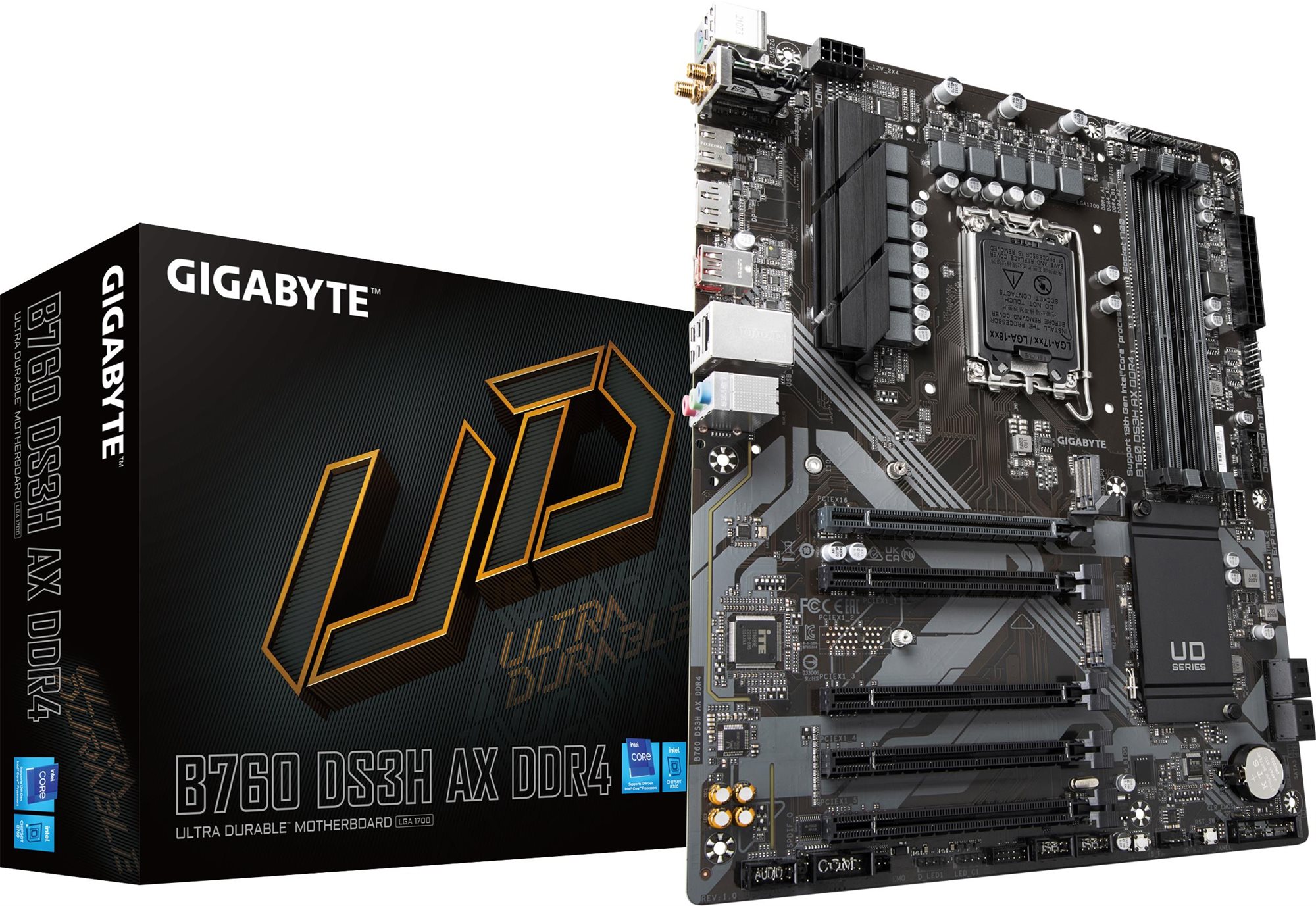 GIGABYTE B760 DS3H AX DDR4 Alaplap
