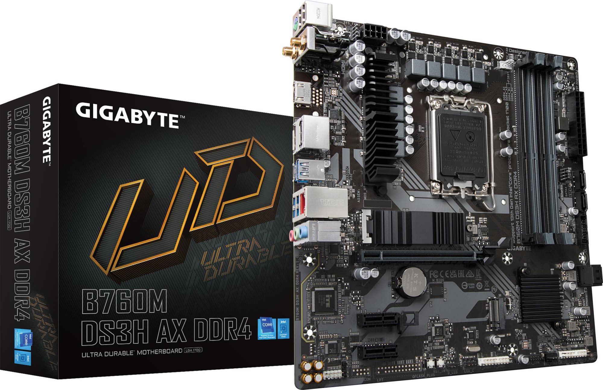 GIGABYTE B760M DS3H AX DDR4 Alaplap