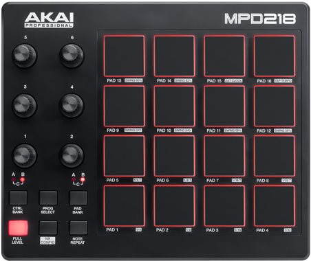AKAI Pro MPD 218 MIDI kontrolér