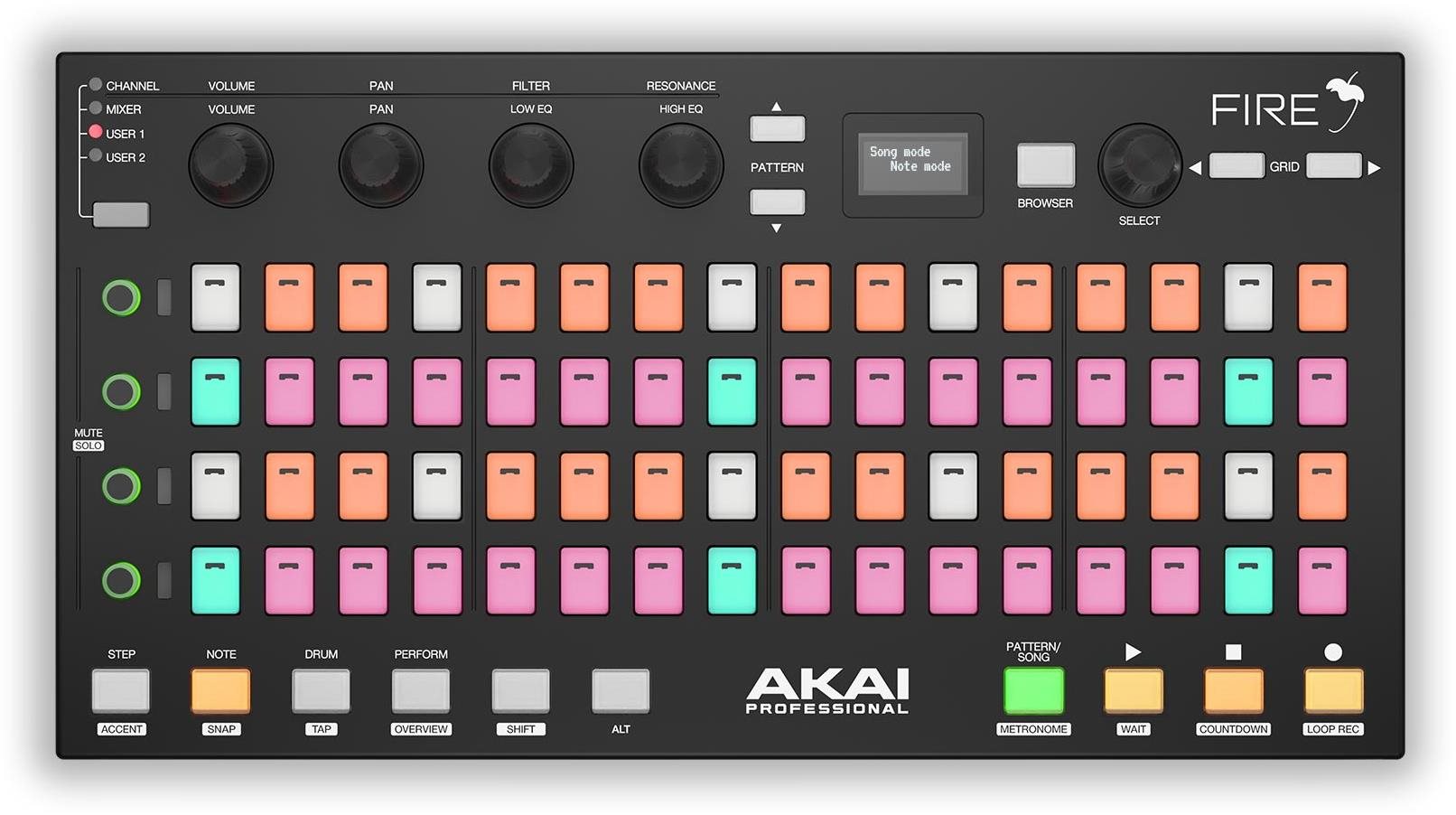 AKAI Fire (ohne FL Studio) MIDI-Controller