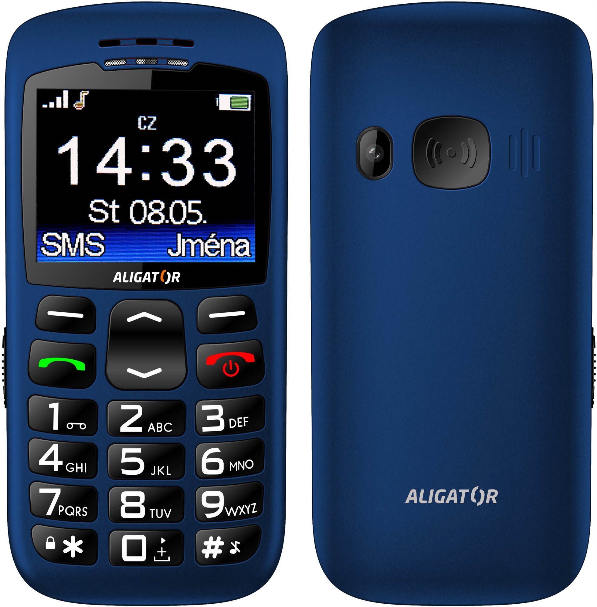 Aligator A670  Senior Blue + Tischladestation Handy