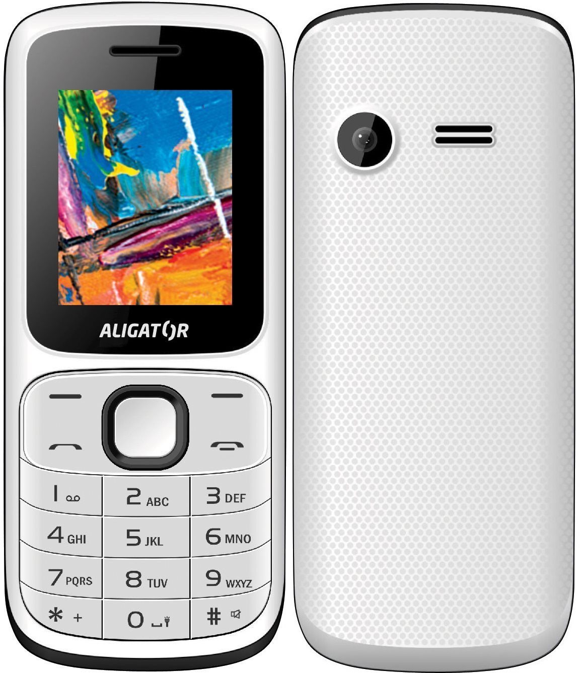 Aligator D210 Dual SIM Weiß Handy