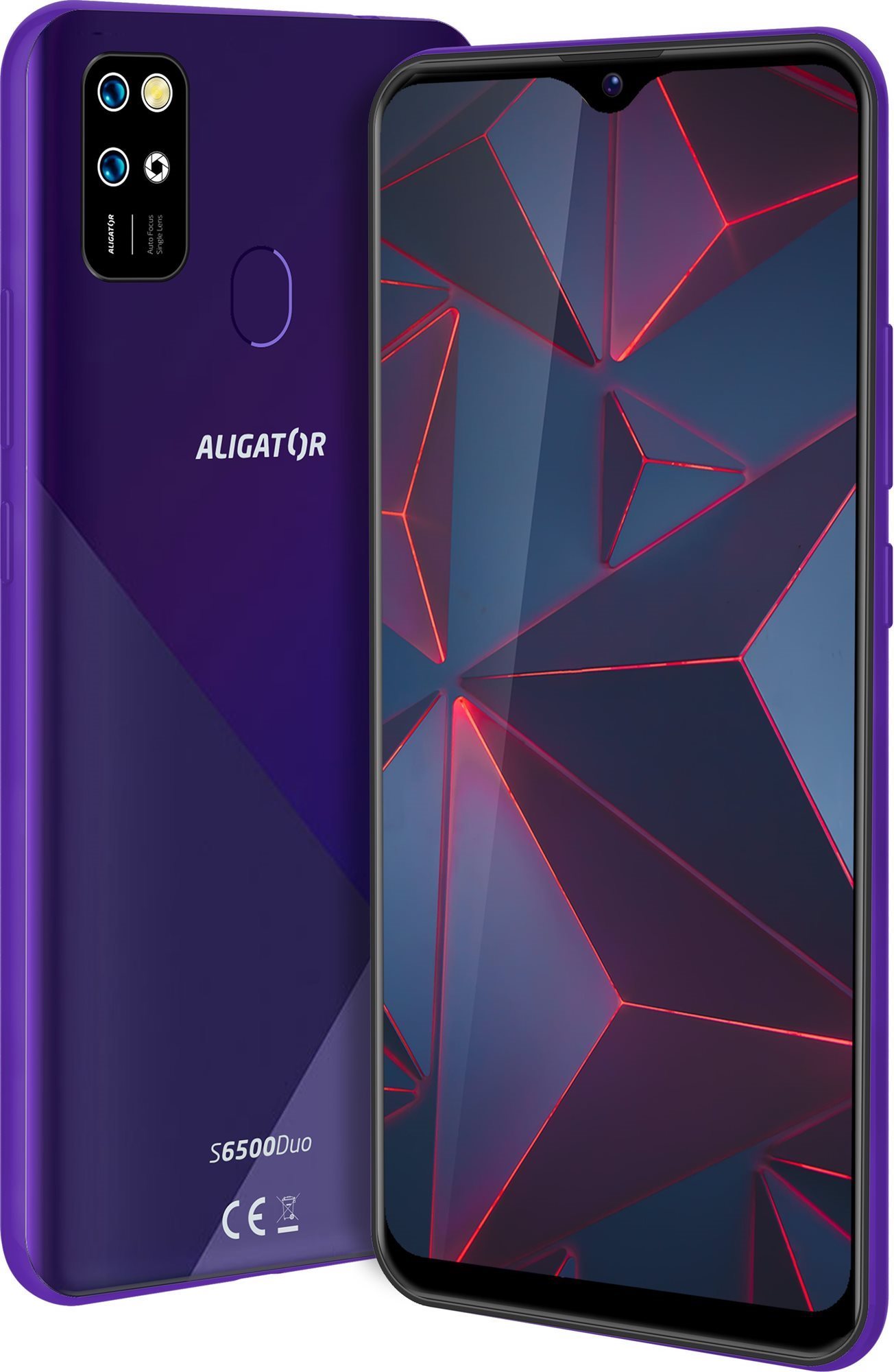 Aligator S6500 Duo Crystal 32GB Purple Mobile Phone