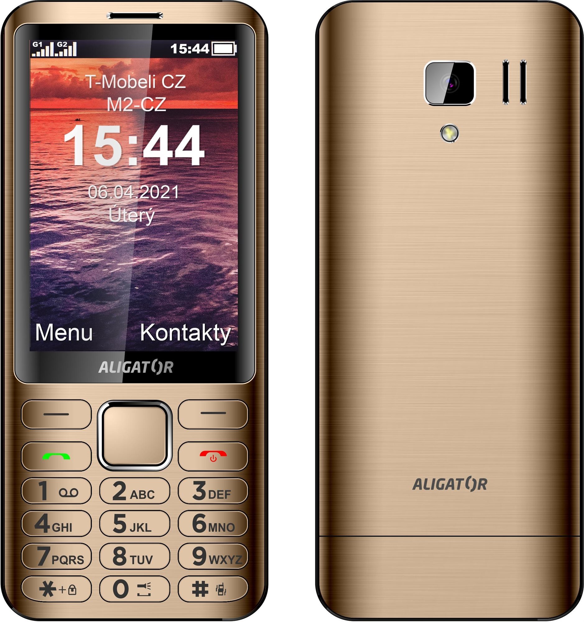 Aligator D950 zlatý Mobilný telefón