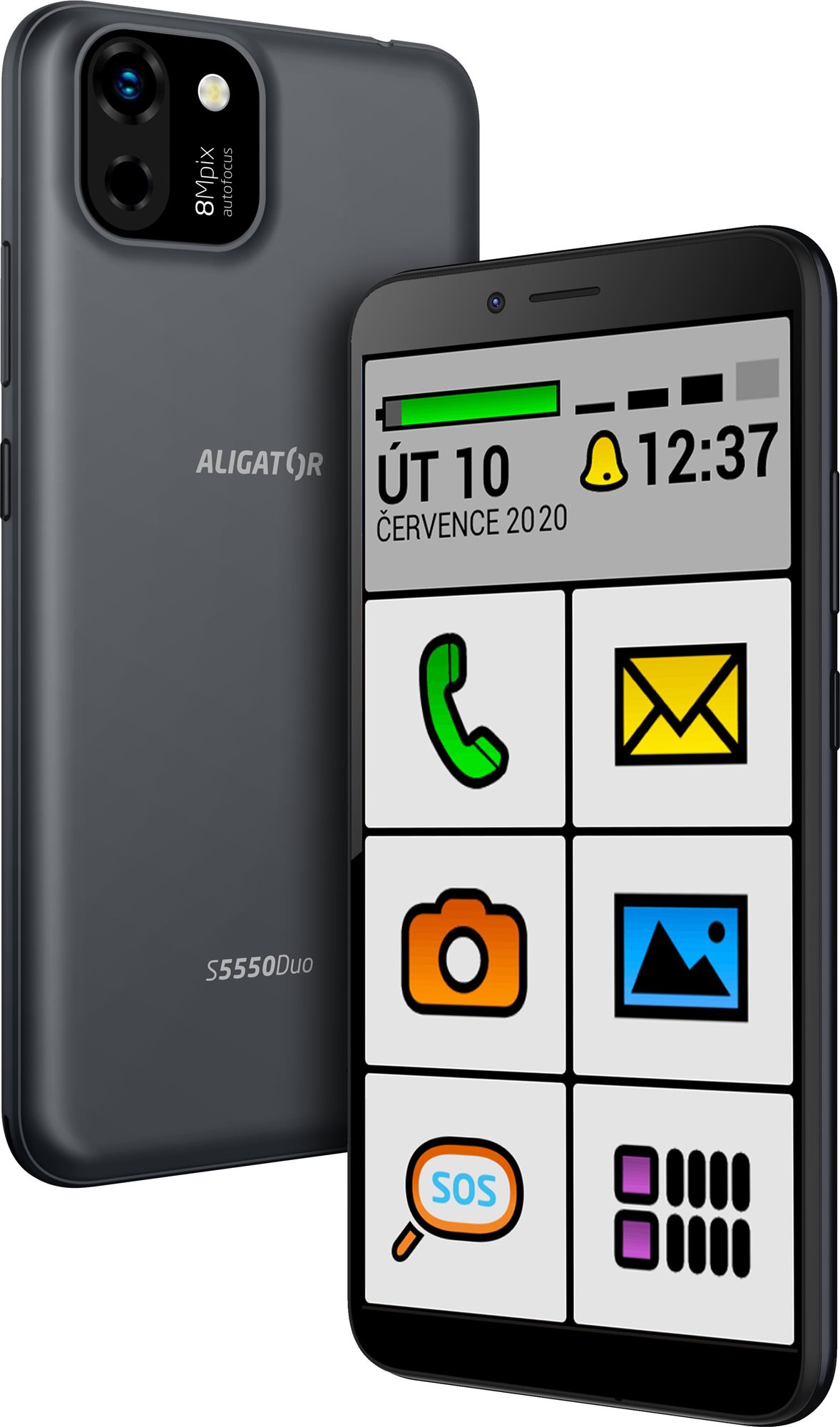 Alligator S5550 SENIOR schwarz Handy