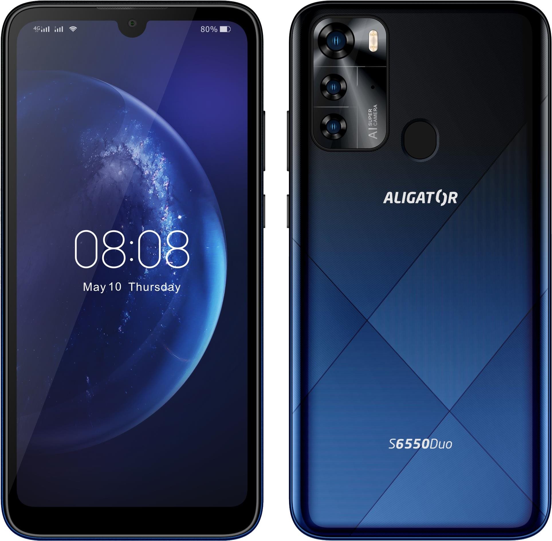 Aligator S6550 Duo 3 GB/128 GB modrá Mobilný telefón