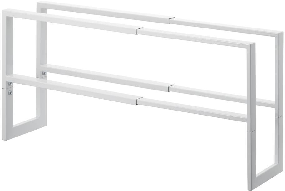Yamazaki Line 3190, na 9 párov, šírka 38 – 70 cm, kov, biely Botník