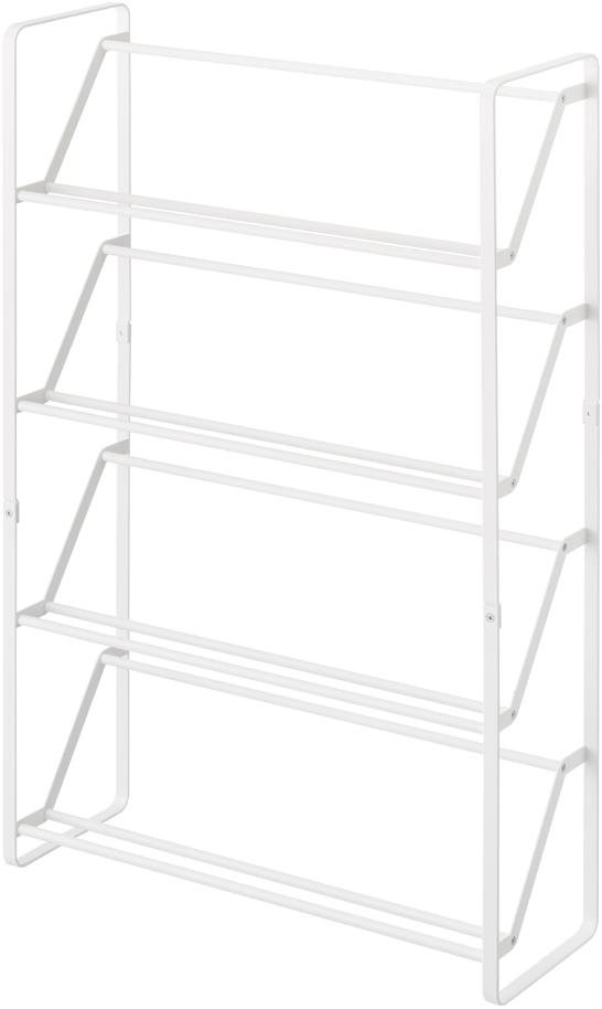 Yamazaki Frame 2391, na 8 – 12 párov, šírka 53 cm, kov, biely Botník