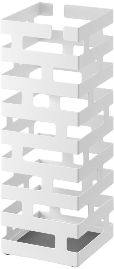Yamazaki Brick 2362, štvorcový, kov, biely Stojan
