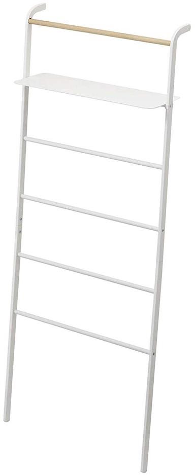 Yamazaki Tower 3871, kov/drevo, v. 160 cm, biely Vešiak
