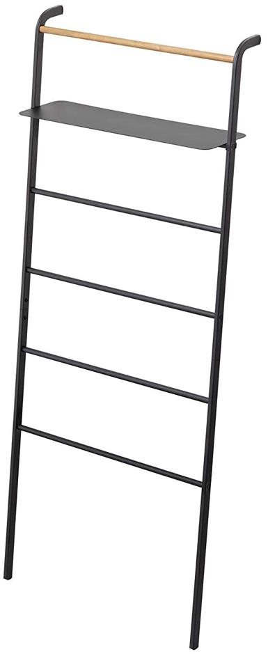 Yamazaki Tower 3872, kov / drevo, výška 160 cm, čierny Vešiak
