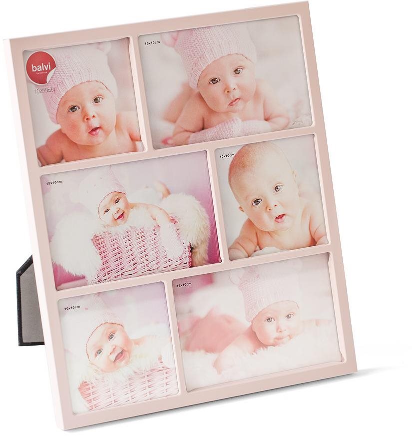 Balvi Fotorámik Petit 26191, kov, 10 × 10 cm (3×)/10 × 15 cm (3×),...