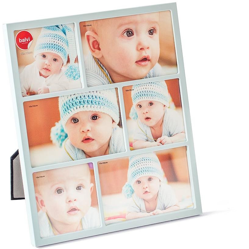 Balvi Fotorámik Petit 26194, kov, 10 × 10 cm (3×)/10 × 15 cm (3×),...