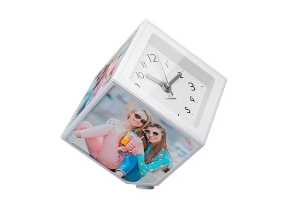 Balvi Fotorámik Photo-Clock 26242, plast, 10 × 10, s hodinami,...