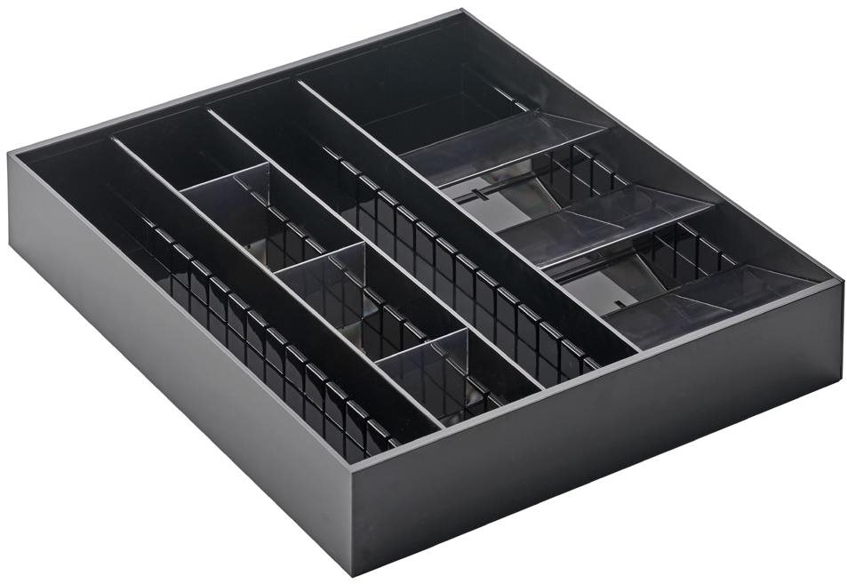 Yamazaki Organizér na príbory Tower 5416, plast, čierny Príborník...