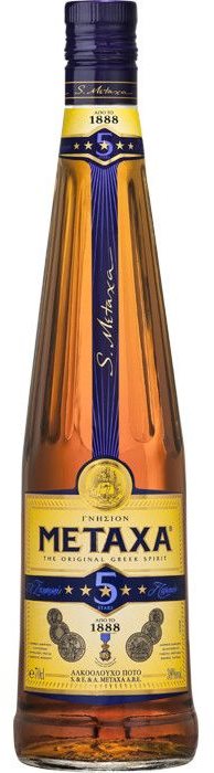 Metaxa 5* 1l 38% Brandy