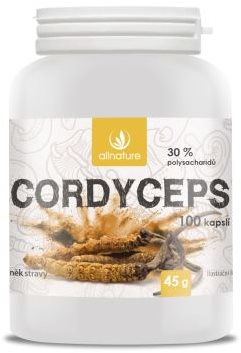 Allnature Cordyceps kapsle 100 kapslí Cordyceps