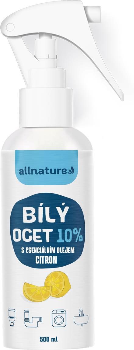 Allnature Biely ocot sprej 10 % s vôňou citróna 500 ml Ekologický...
