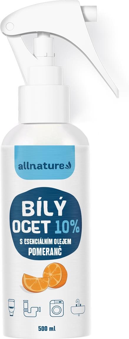 Allnature Biely ocot sprej 10 % s vôňou pomaranča 500 ml Ekologický...