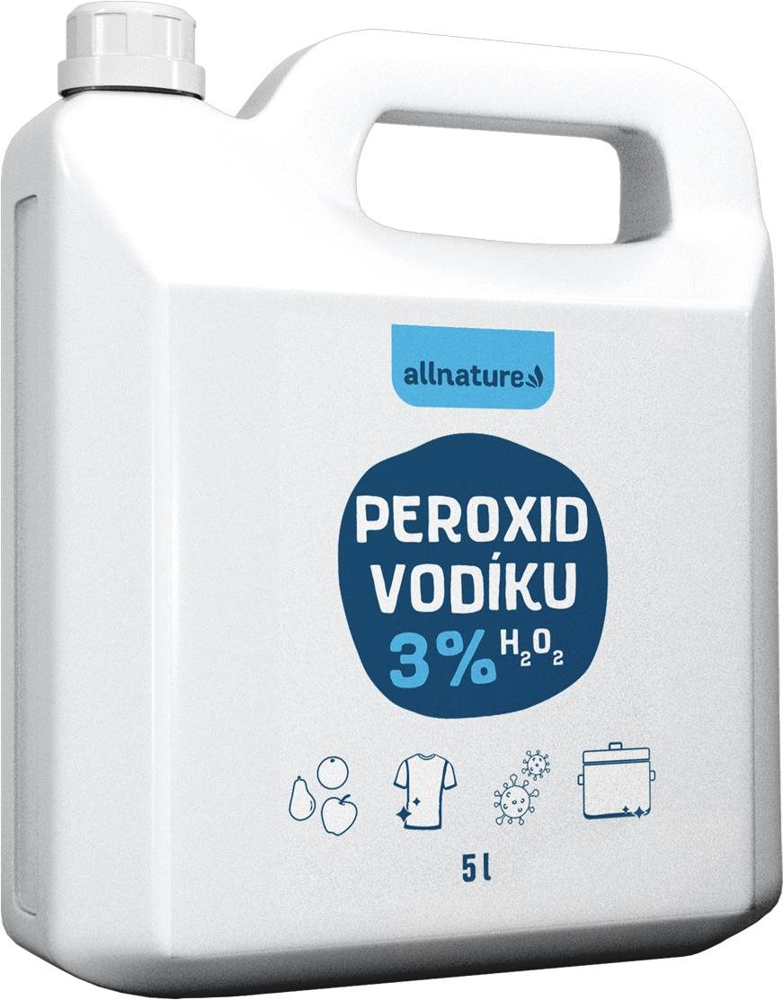 Allnature Peroxid vodíka 3 % – 5000 ml Ekologický čistiaci...