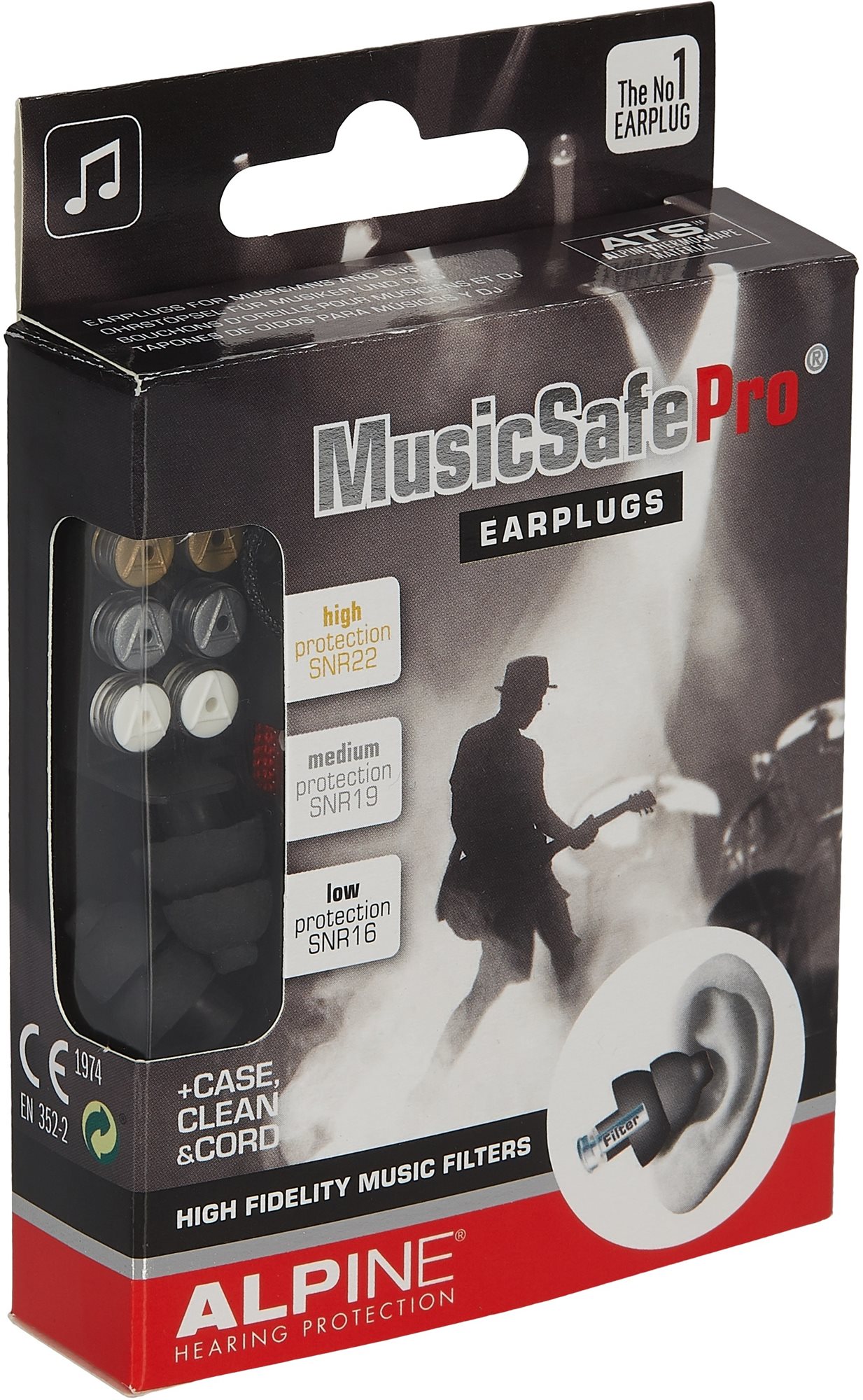 ALPINE MusicSafe Pro Black Štuple do uší