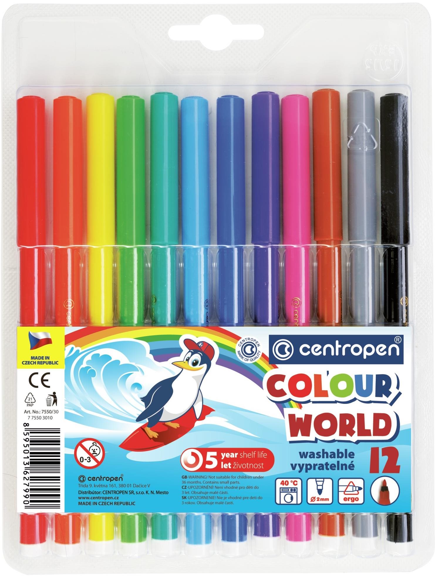 Centropen RED 7550, 12 db a csomagban Marker