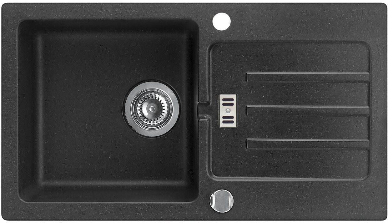 ALVEUS Victoria 30 - G 91, čierny Granitový drez