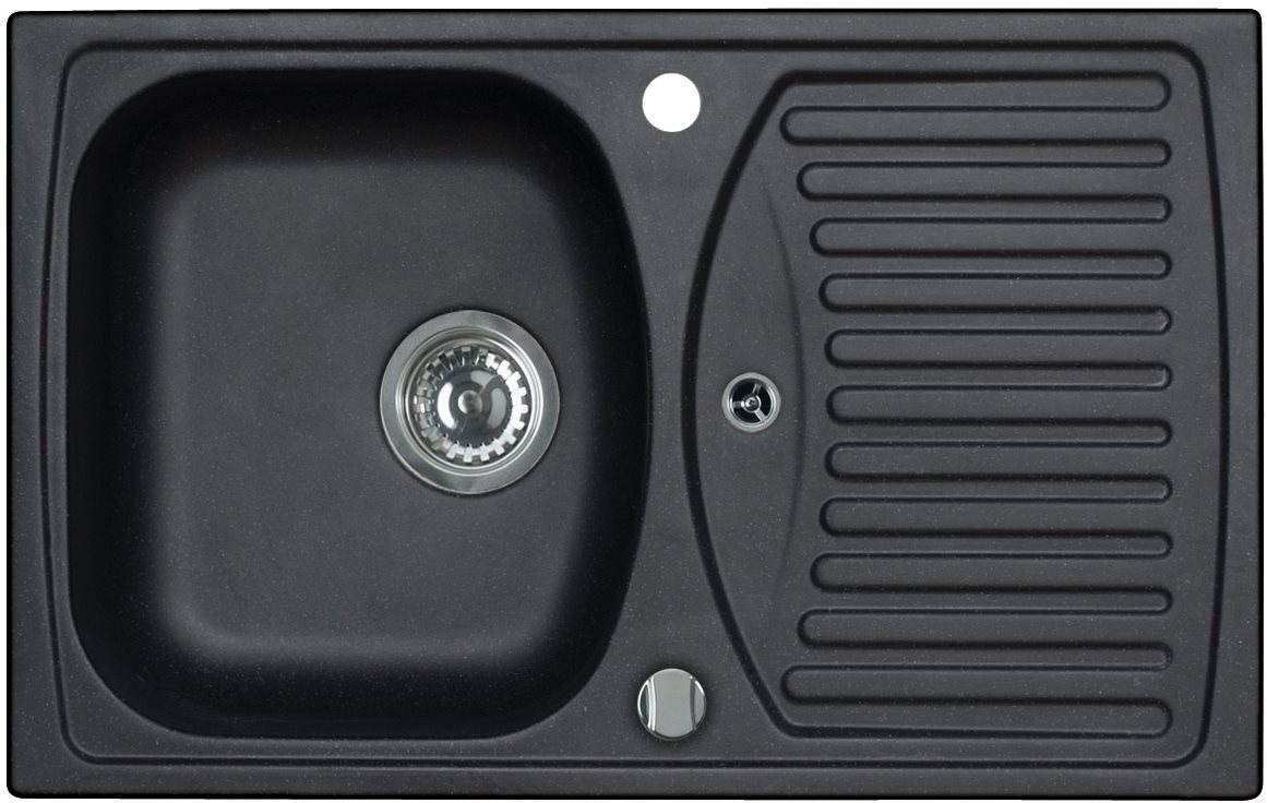 Alveus Record 30 G - 91 Fekete Gránit mosogató