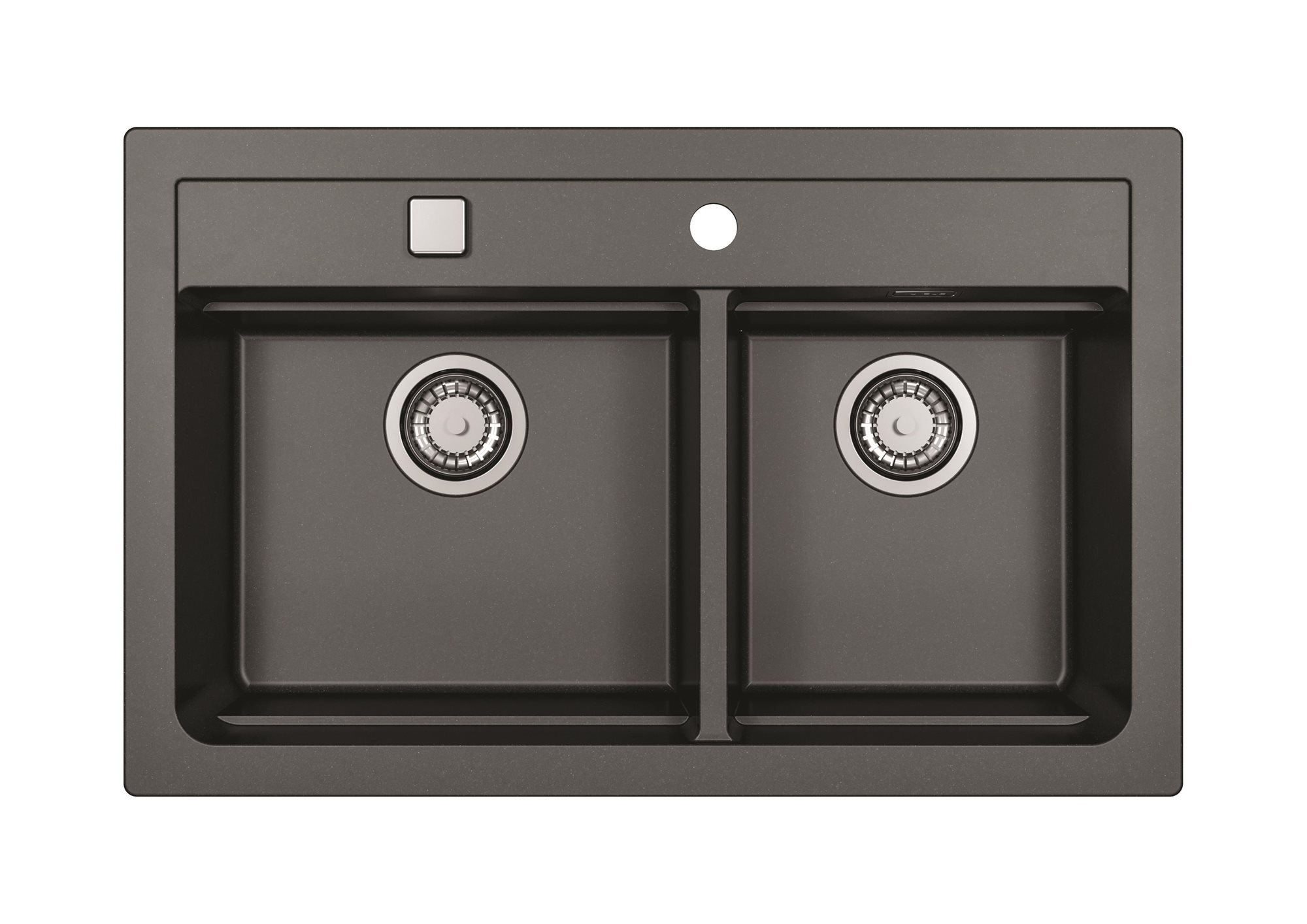 ALVEUS Atrox 50 G 91 Čierna Granitový drez
