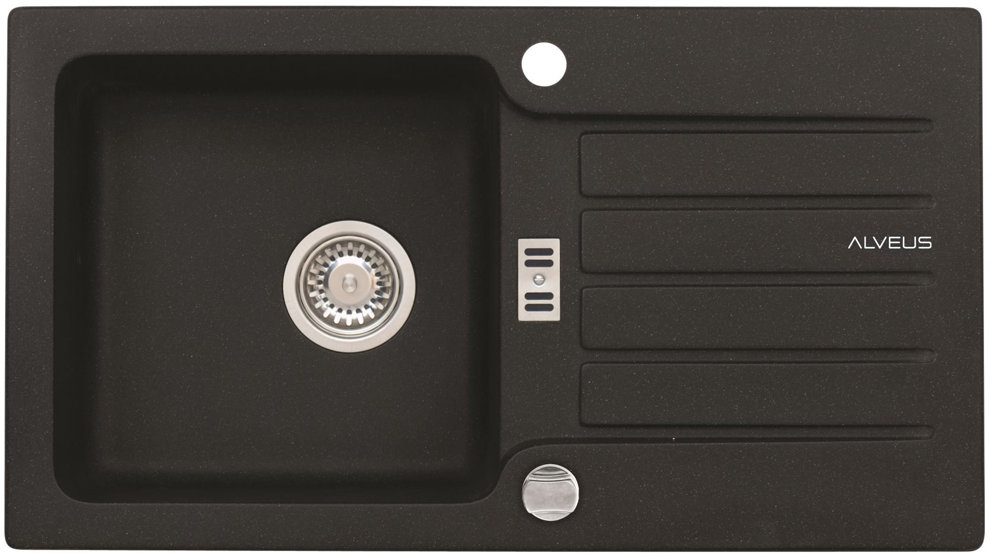 ALVEUS NIAGARA 30 G 91 fekete Gránit mosogató