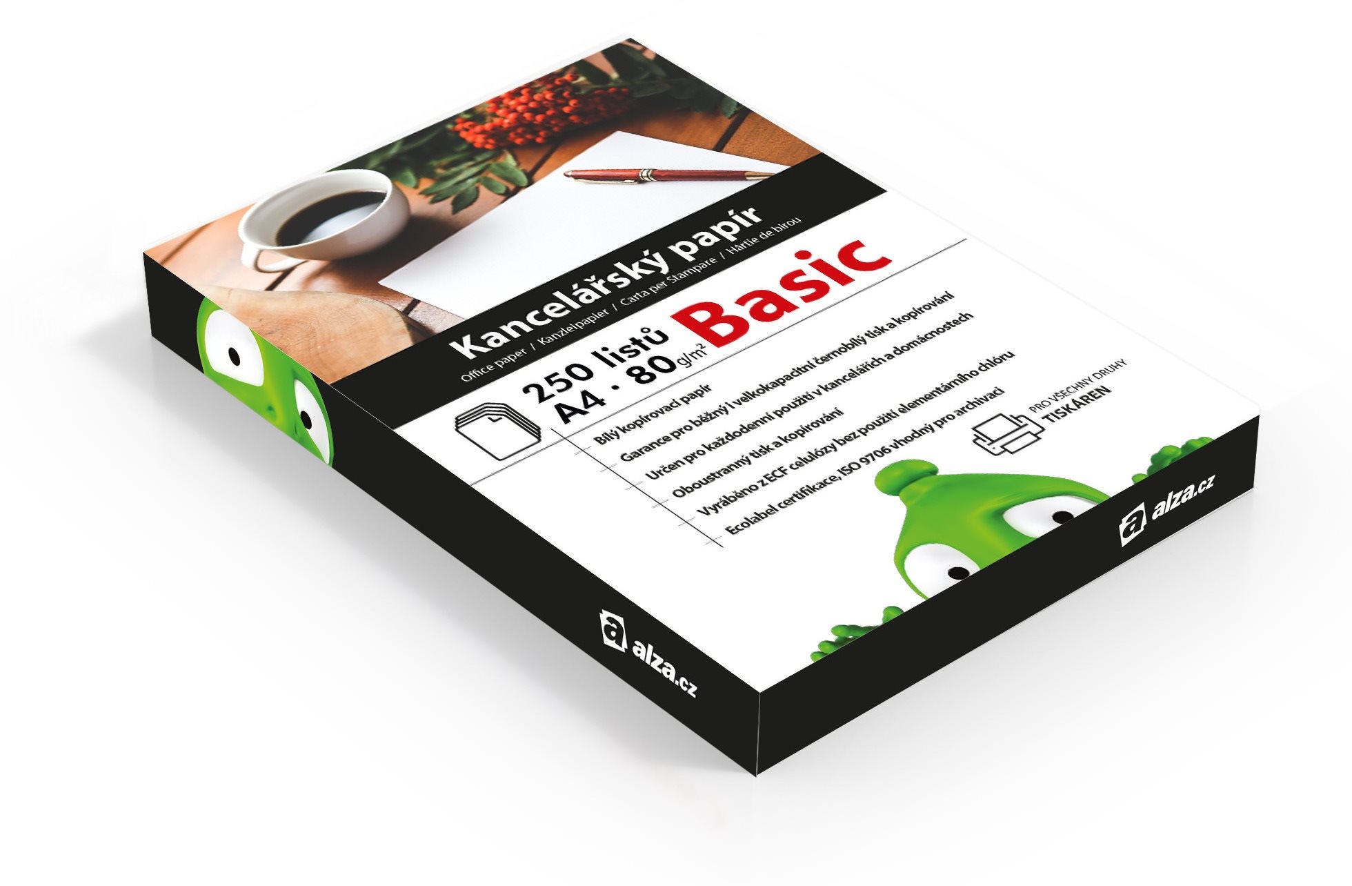 Alza Basic A4 80g 250 Blatt Kanzleipapier