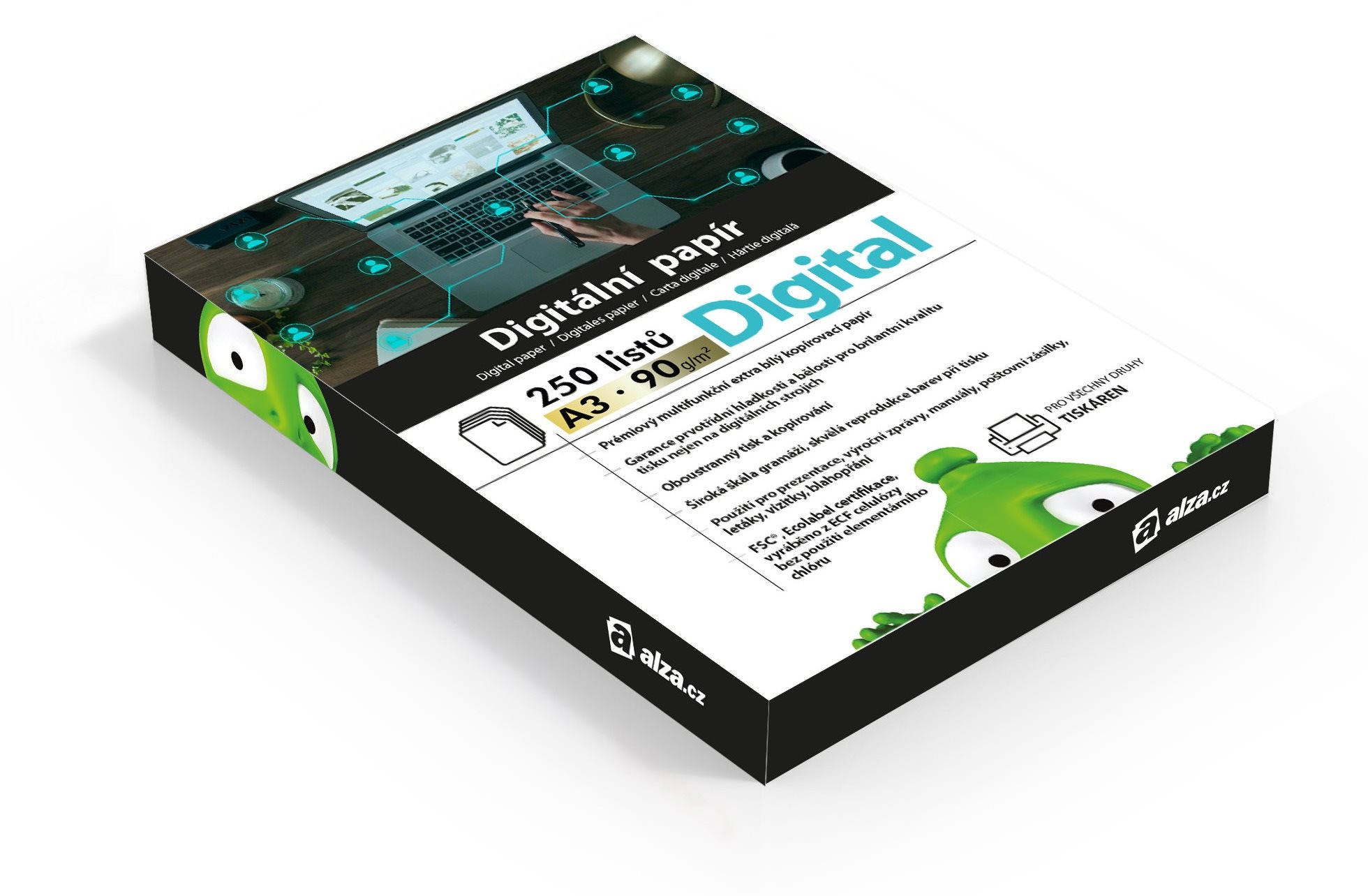 Alza Digital A3 Papier - 90 g 250 Blatt Kanzleipapier