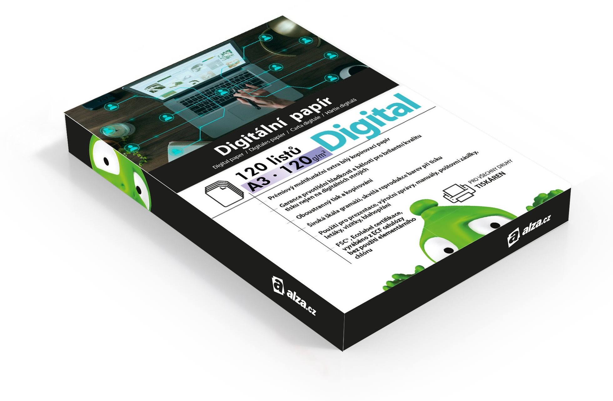 Alza Digital A3 Papier - 120g 120 Blatt Kanzleipapier