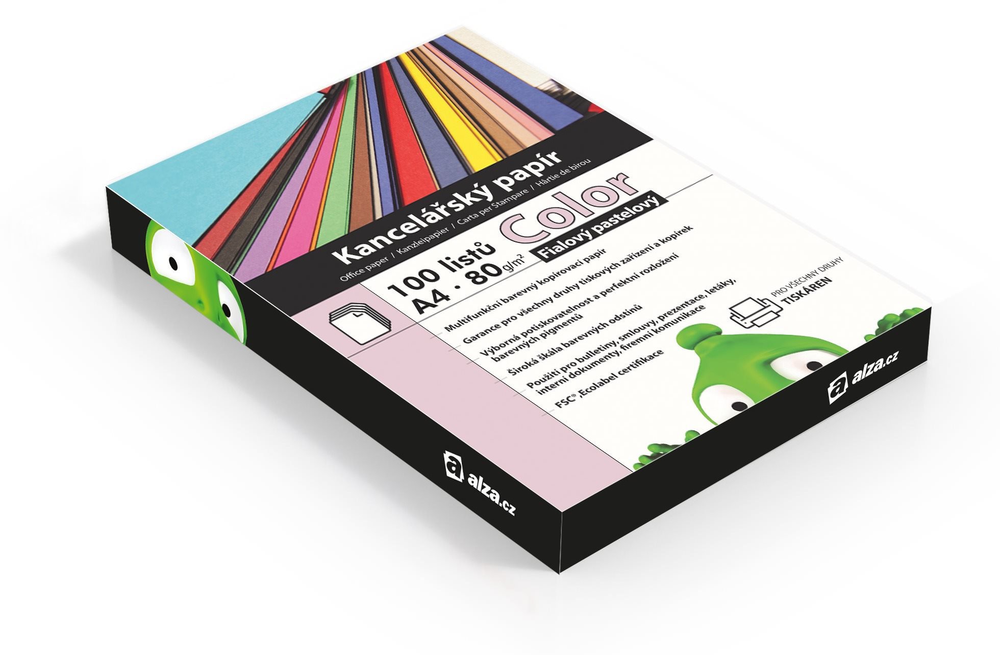 Alza Color Papier A4 - lila 80g 100 Blatt Kanzleipapier