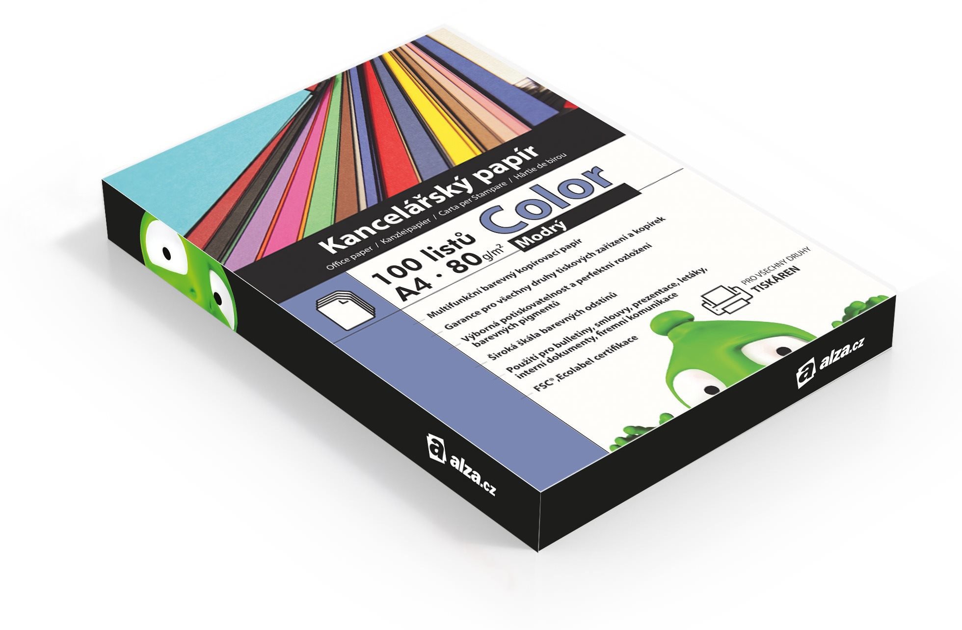 Alza Color A4 blau 80g 100 Blatt Kanzleipapier