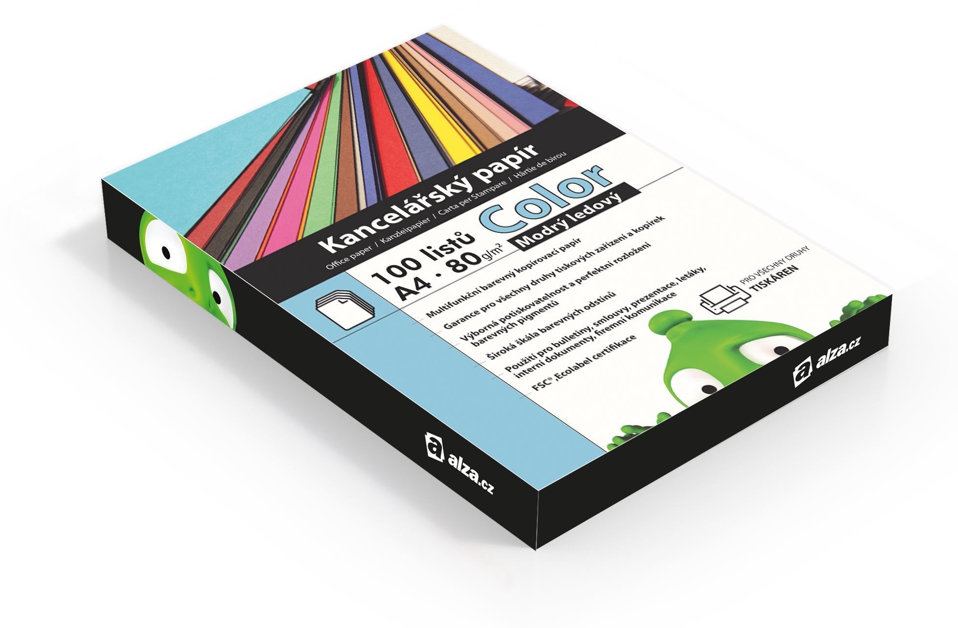 Alza Color A4 eisblau 80g 100 Blatt Kanzleipapier