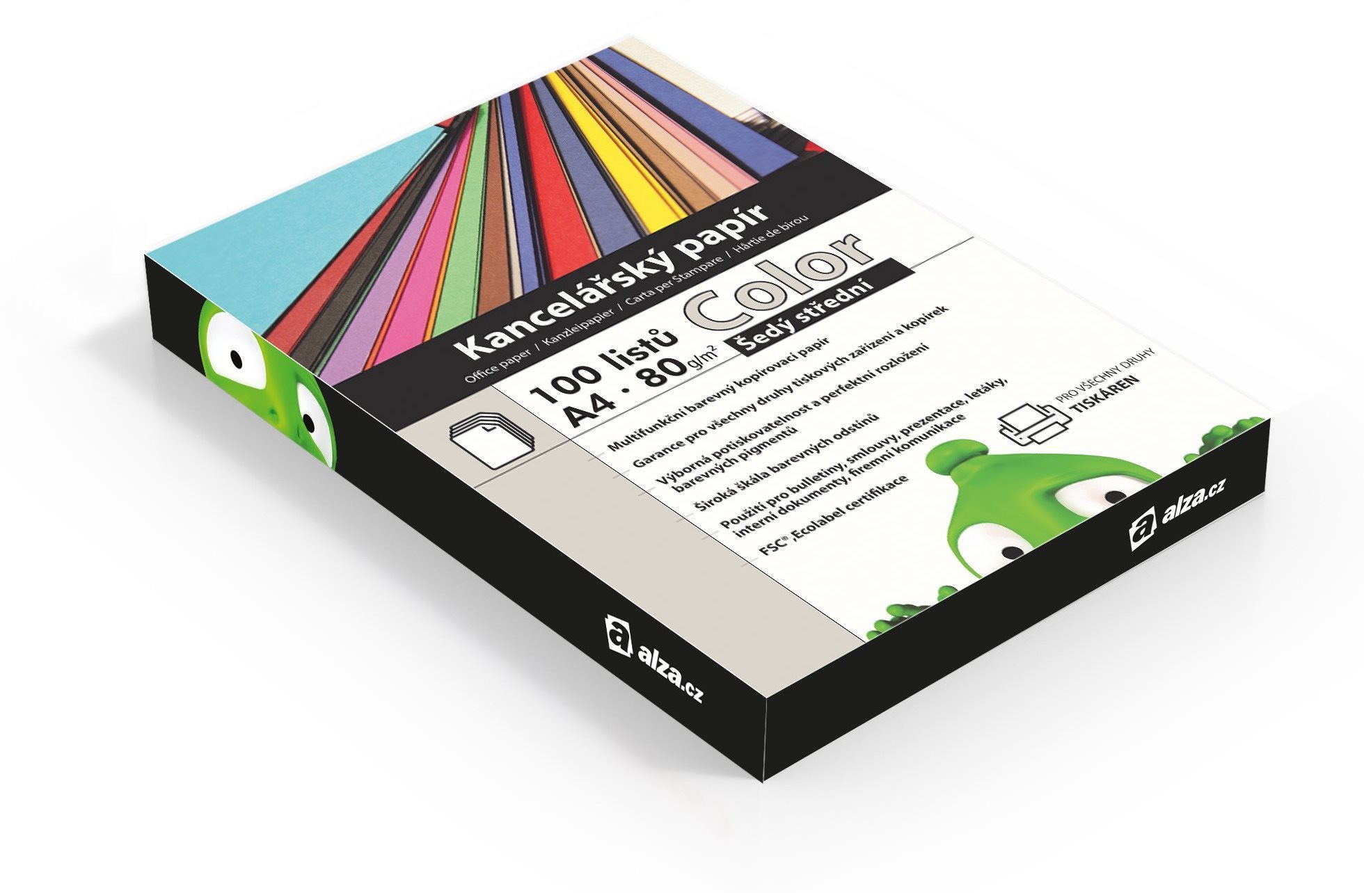 Alza Color A4 grau 80g 100 Blatt Kanzleipapier